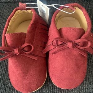 Baby Girls' Faux Suede Moccasin Shoes